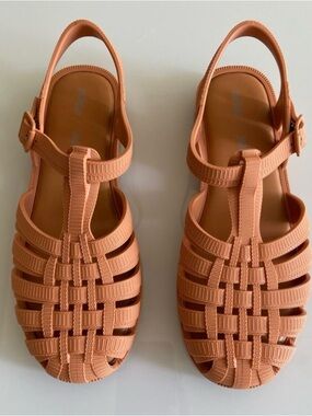 Melissa Possession by Jason Wu Women's Peach/Terracotta Jelly Sandals